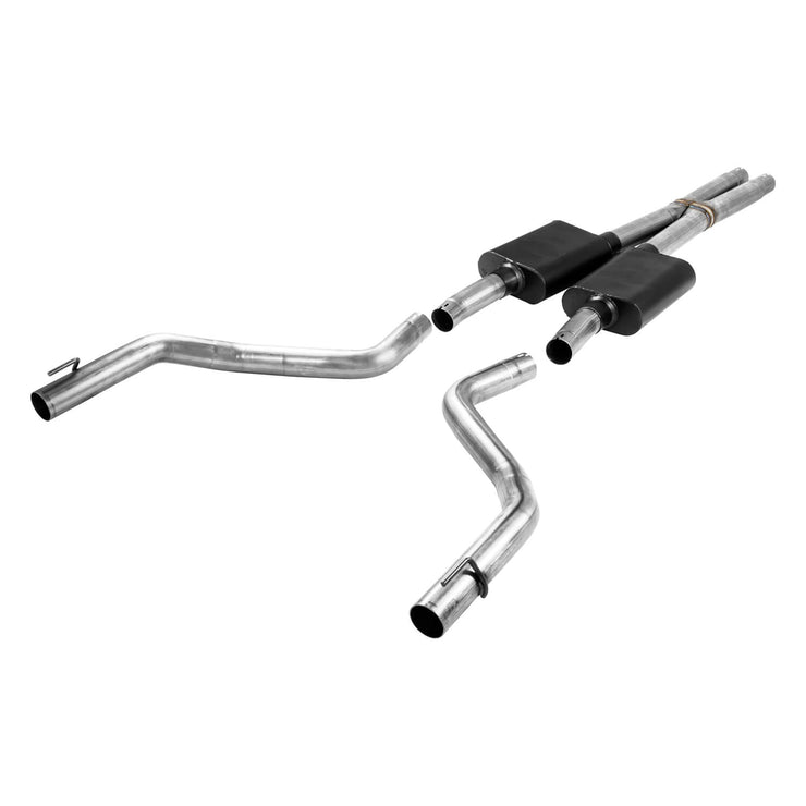 Flowmaster® 817778 - American Thunder™ 409 SS Cat-Back Exhaust System with Split Rear Exit 