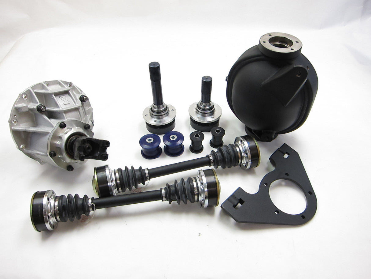 The Driveshaft Shop® (15-20) Charger Hellcat/SRT Automatic 9-Inch Direct Bolt-in Rear Conversion Kit - includes Axles and Driveshaft 