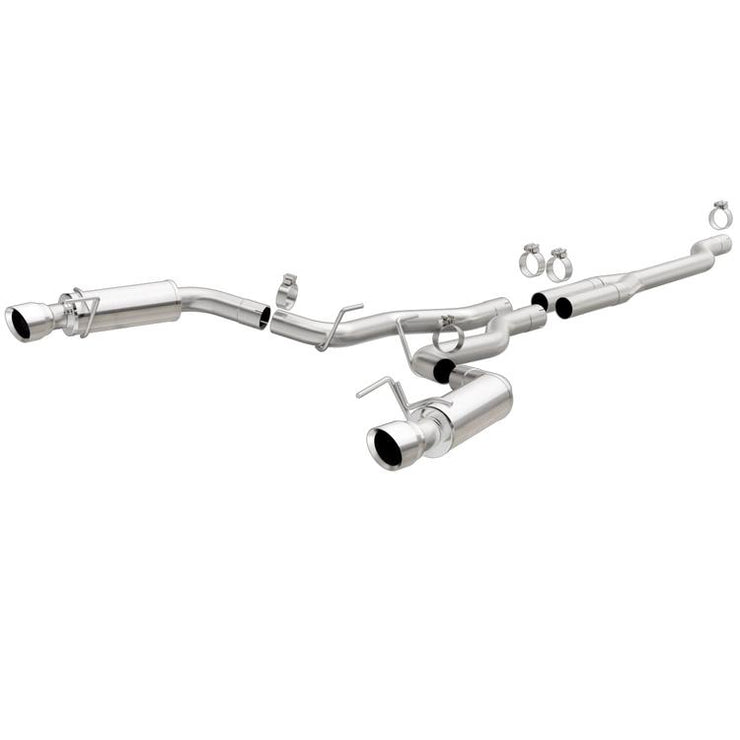 Magnaflow® (15-21) Mustang EcoBoost Competition Series™ 409SS Cat-Back Exhaust with Split Rear Exit - 10 Second Racing
