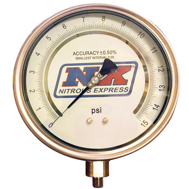 Nitrous Express® 5" Certified Fuel Pressure Gauge Only (Gauge From P/N 15529) - 10 Second Racing