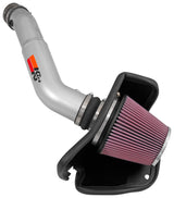 K & N ® (16-20) Cherokee V6  77 Series Aluminum Silver Cold Air Intake System 