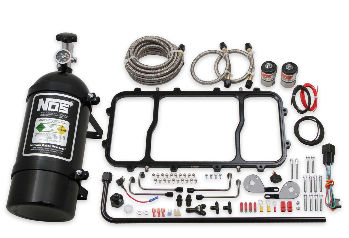 NOS® Dry Nitrous Oxide System For Holley LS HI-Ram Intake Manifold- Black - 10 Second Racing
