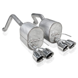 Stainless Works® C609CBQUAD - (09-13) Corvette C6 2.5" Axle-Back Exhaust 