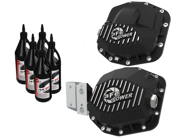 aFe® (20-23) Gladiator JT Pro Series Front/Rear Differential Covers with Gear Oil
