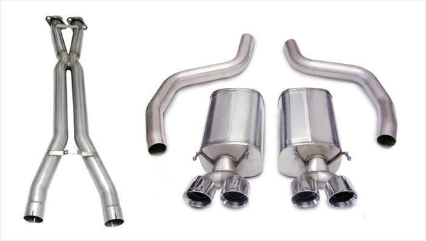 Corsa® (06-13) Corvette Z06/ZR1 304SS Sport 3" Cat-Back System with 4" OD Tips - 10 Second Racing