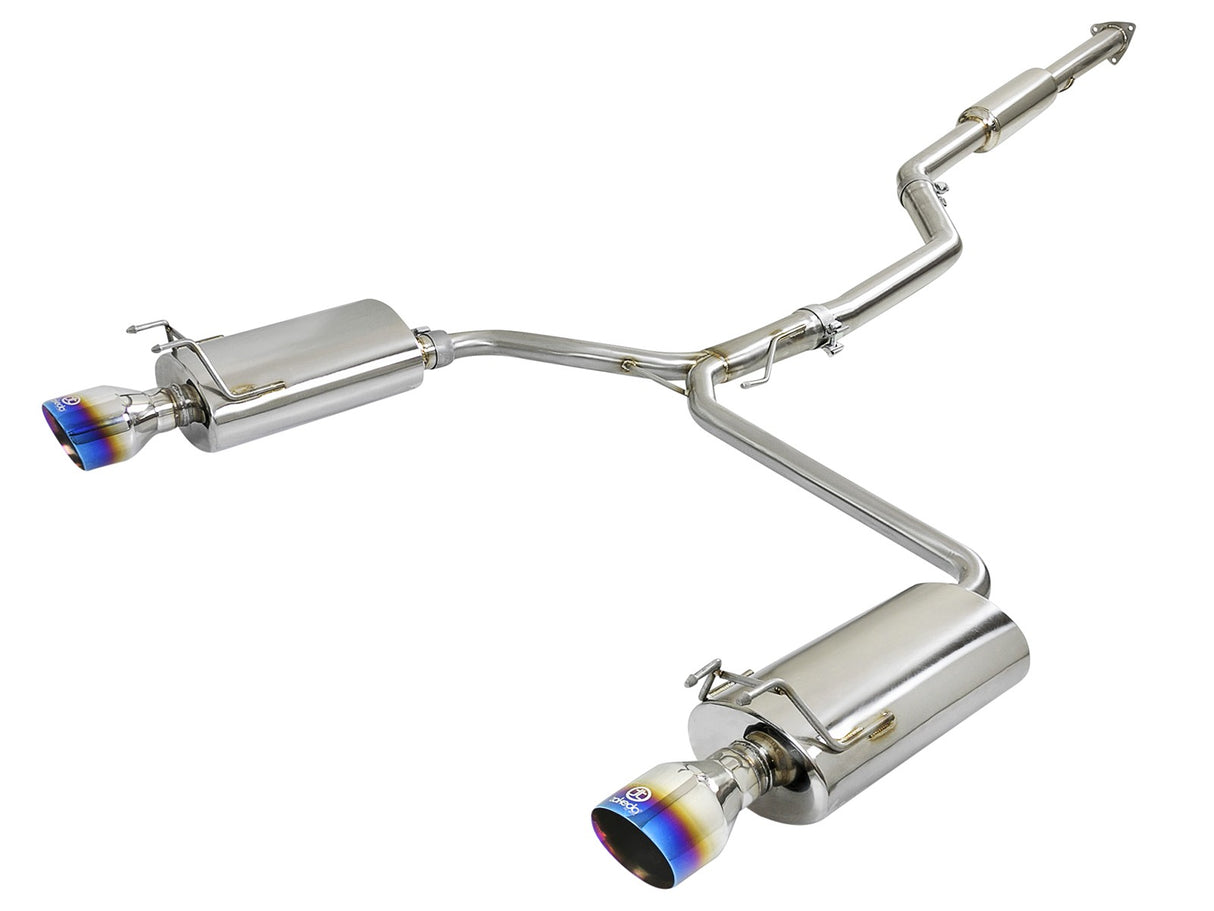 Takeda® (13-17) Accord Sedan 2-1/2" to Dual 1-3/4" 304SS Cat-Back System
