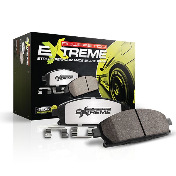Power Stop® (08-24) GM/Mopar Z26 Carbon-Fiber Ceramic Front Brake Pads (6-Piston Front Calipers)