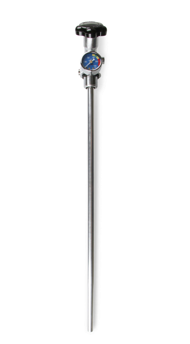 NOS® 15LB. & 20 LB. BOTTLE SUPER HI-FLOW VALVE ASSEMBLY WITH SIPHON TUBE AND BLUE GAUGE - 10 Second Racing
