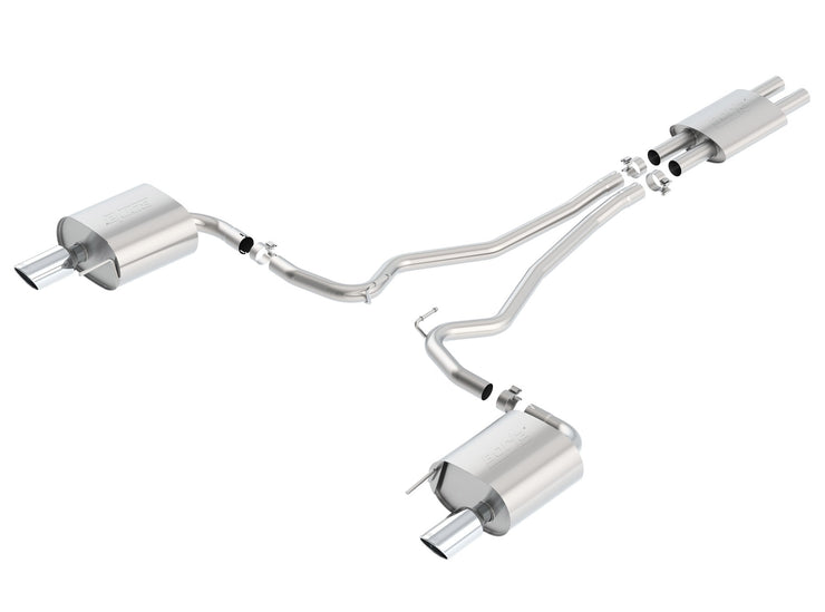 Borla® (15-17) Mustang V6 S-Type 2.25" 304SS Cat-Back System - 10 Second Racing