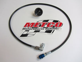 Metco MotorSports® Temporary Mount Test & Tune Fuel Pressure Gauge Kit - 10 Second Racing