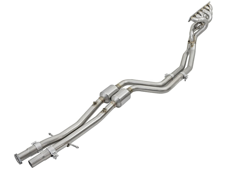 aFe® (96-99) BMW M3 1.625" to 2" 304SS Long Tube Headers with Catted Mid-Pipe