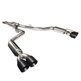 Kooks® (15-21) Challenger SRT Hellcat 304SS 3" Cat-Back Exhaust System w/ 4" Black Slash Cut Tips - 10 Second Racing