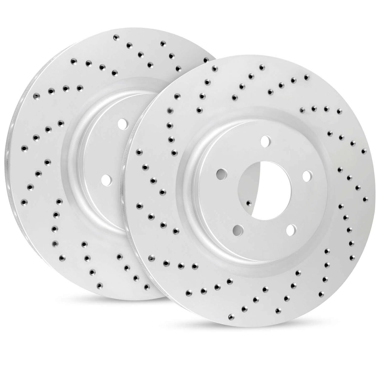 R1 Concepts® (14-20) Acura MDX GEOMET® Plain Drilled Vented Front Brake Rotors