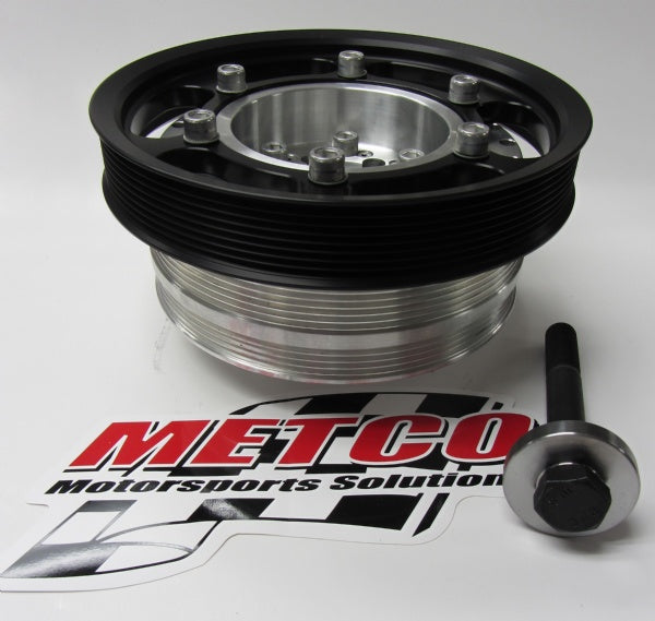 Metco MotorSports® GM LT4 Interchangeable Crank Pulley Kit - 10 Second Racing