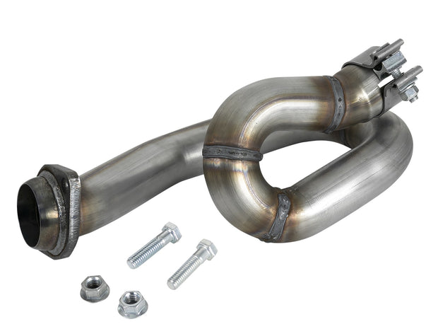 aFe® (18-23) Wrangler JL/Gladiator JT 2" 409SS Twisted Steel Loop Relocation Pipe