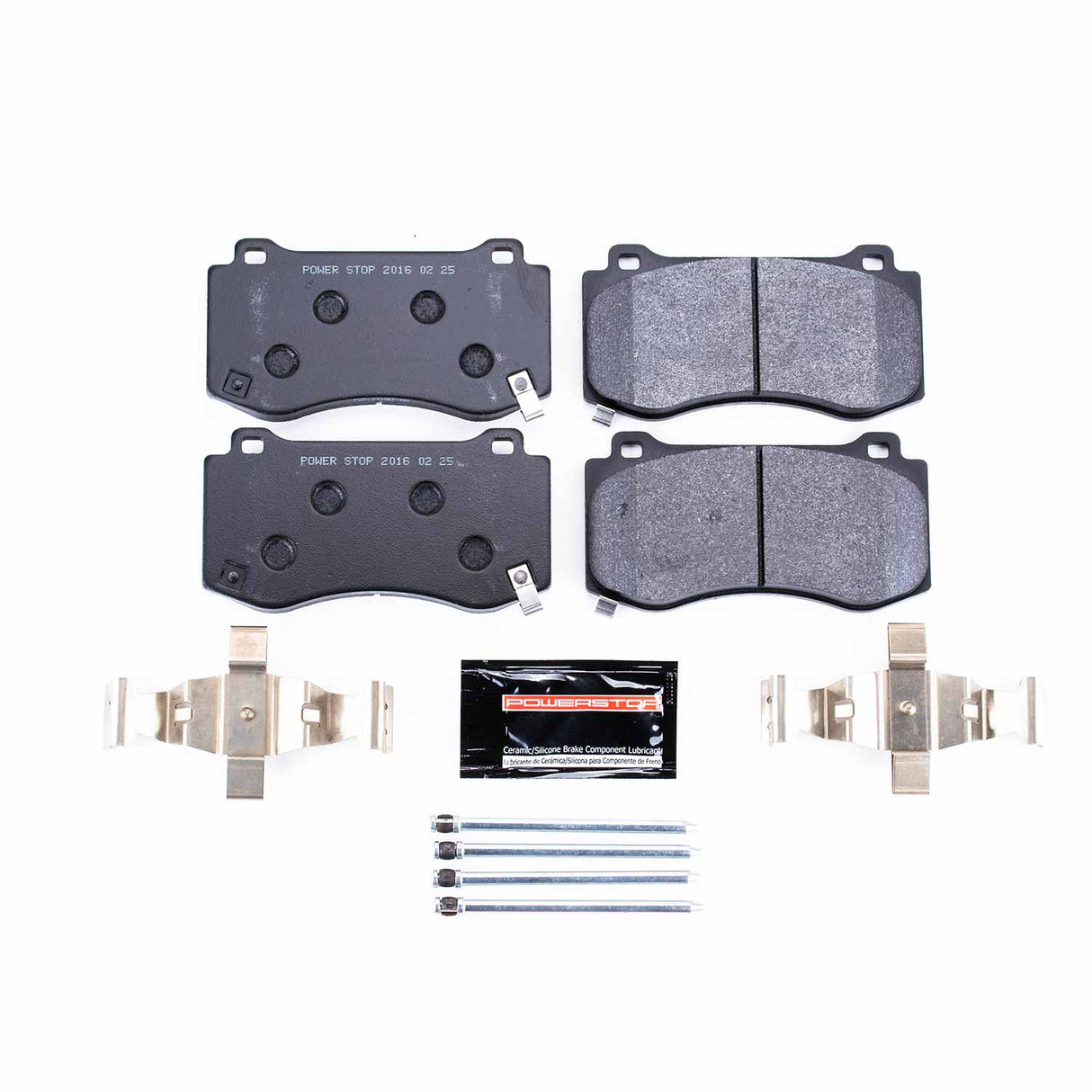 Power Stop® (05-23) Mopar V8 Track Day Carbon-Fiber Metallic Compound Front Brake Pads (4-Piston Front Calipers)