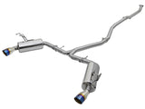 Takeda® (16-21) Civic Sedan 2-1/2" to 2-1/4" 304SS Dual Cat-Back System