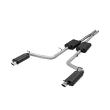 Flowmaster® 817741 - American Thunder™ Stainless Steel Cat-Back Exhaust System with Split Rear Exit 