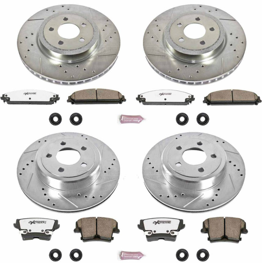 Power Stop® (05-21) Mopar V6/V8 Z26 Street Warrior Brake Kit - 10 Second Racing