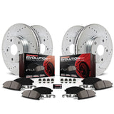 Power Stop® (15-23) Mopar SRT 1-Click Z23 Evolution Sport Drilled/Slotted Brake Kit (6-Piston Front Calipers)