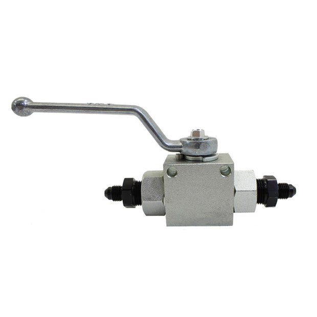 Nitrous Express® 1/4 Inch Remote N2O In-Line Ball Valve, W/ 4AN Fittings - 10 Second Racing