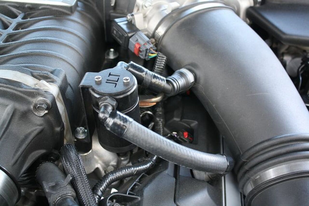 J&L® (11-17) Mustang GT Driver Side 3.0 Oil Separator Kit (Roush/VMP/Whipple Supercharger)