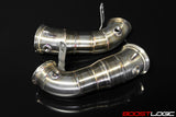 Boost Logic® (17-23) BMW M5 304SS 3" Catless Primary Down Pipes