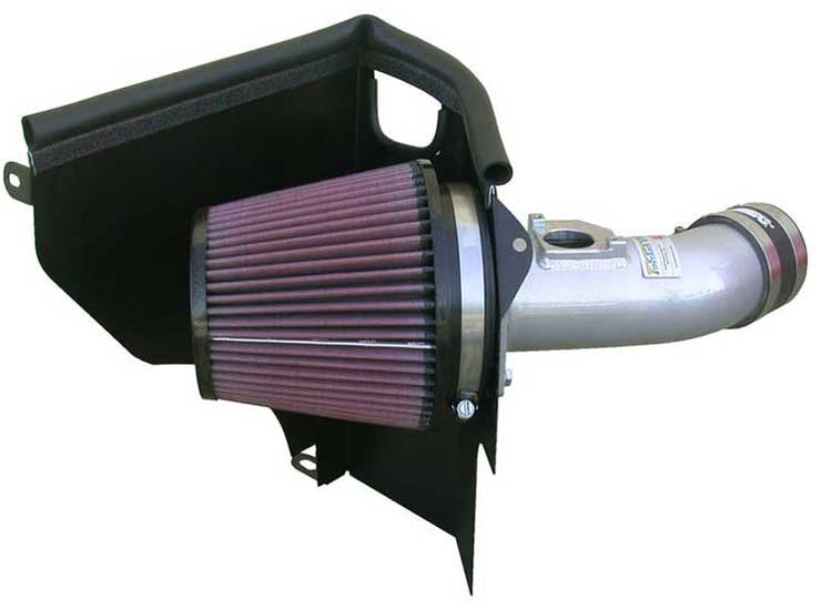 K & N ® (00-07) Impreza WRX/WRX STI 69 Series Typhoon® Aluminum Silver Cold Air Intake System with Red Filter
