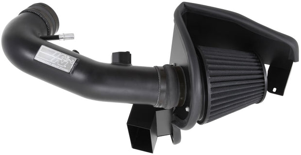 K&N® 71-3527 - 71 Series Blackhawk Induction® Aluminum Black Powder Coated Cold Air Intake System 