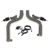 QTP® (15-17) Mustang GT 304SS 2.5" Aggressor Valvetronic Mid-Pipes
