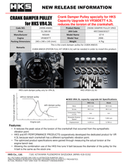 HKS® (07-22) GT-R R35 Crank Damper Pulley Kit