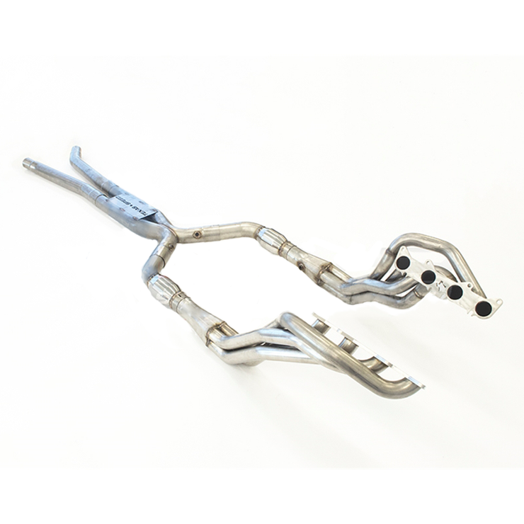 Texas Speed® (15-23) Mustang GT 1-7/8" 304SS Long Tube Headers with Catted X-Pipe