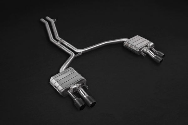 Capristo® (12-18) Audi S8 Valved Exhaust, Mid Pipes, and Carbon Tips (CES3)