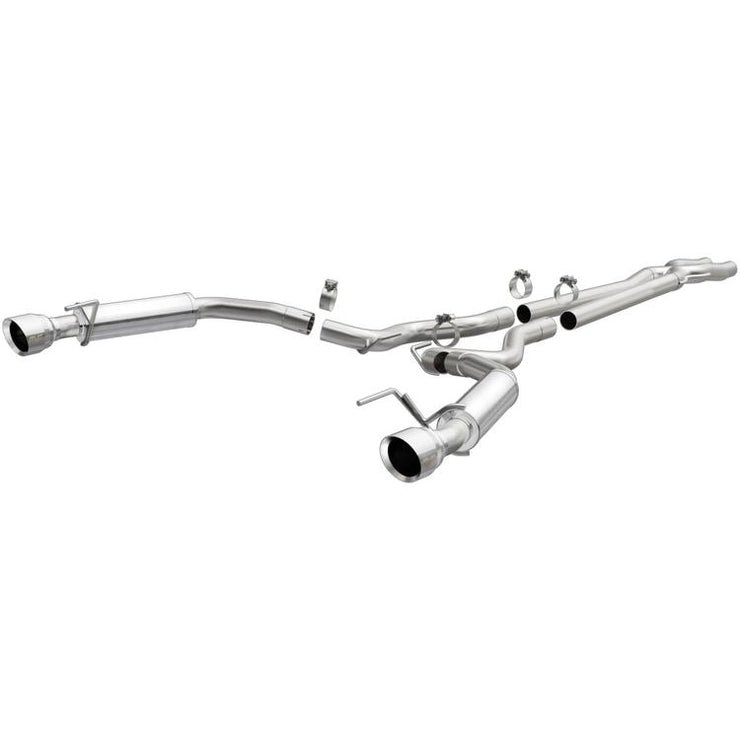 Magnaflow® (15-21) Mustang EcoBoost/V6 Competition Series™ 409SS Cat-Back Exhaust System with Split Rear Exit - 10 Second Racing