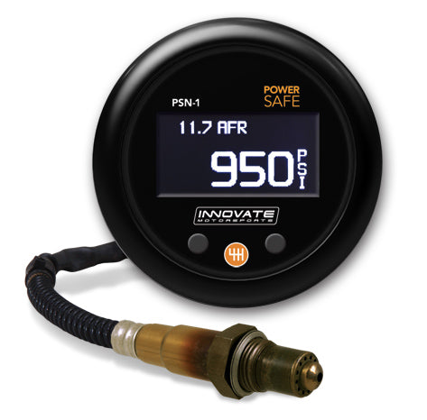 Innovate Motorsports® PSN-1: PowerSafe Nitrous Bottle Pressure & Wideband Air/Fuel Ratio Gauge - 10 Second Racing