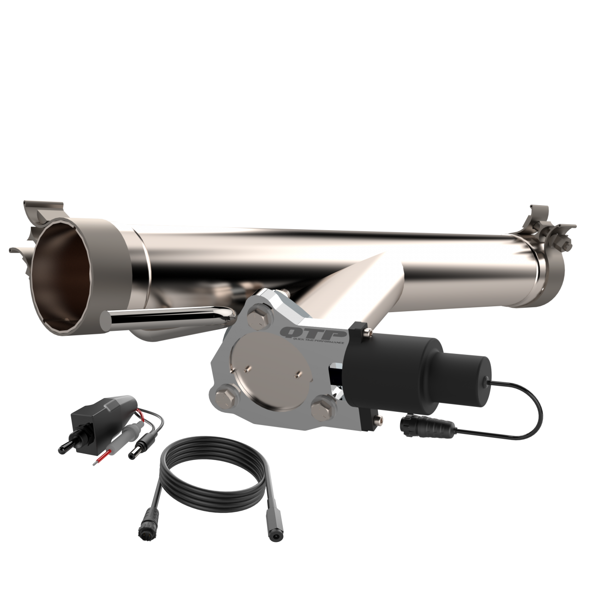 QTP® (09-18) RAM Pickup 5.7L 304SS 3" Valvetronic Aggressor Down Pipe