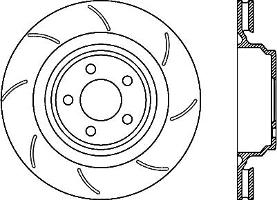 Stoptech® (05-23) Mopar SRT High Carbon Alloy Cryo Treated Rear Brake Rotor (6-Piston Brembo Calipers)