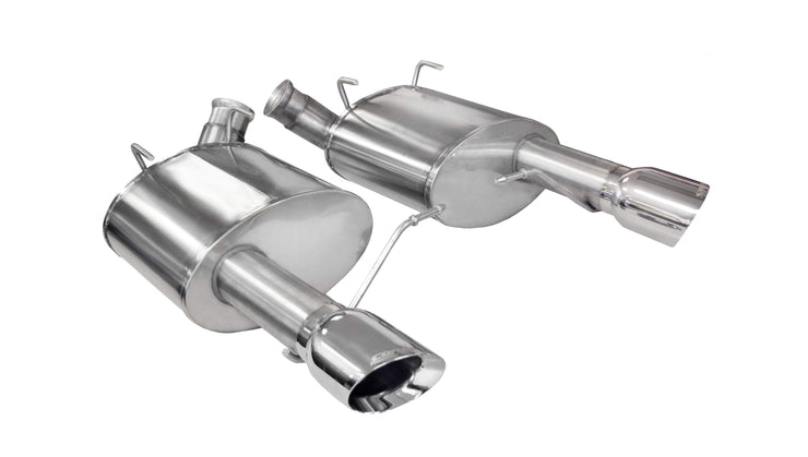 Corsa® (11-14) Mustang GT Sport™ 304SS 3" Axle-Back System with 4" OD Tips - 10 Second Racing