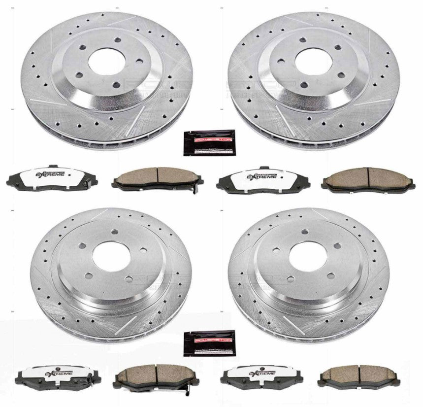 Power Stop® (97-04) Corvette Z26 Street Warrior Brake Kit - 10 Second Racing