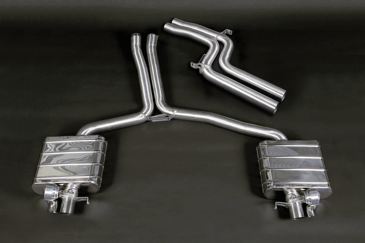 Capristo® (10-15) Audi RS5 Valved Exhaust with Mid-Silencer Delete Pipes