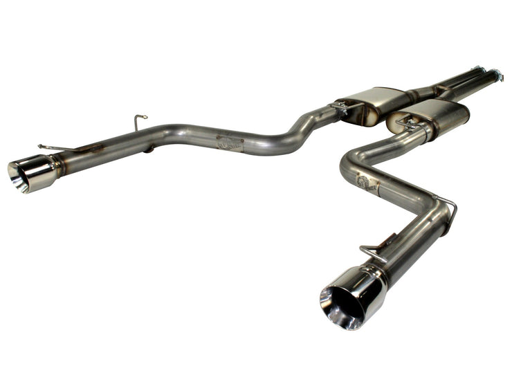 aFe® 49-42024 - Mach Force XP™ 409 SS Cat-Back Exhaust System with Split Rear Exit 