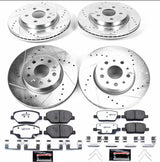 Power Stop® (16-23) Camaro LT 1-Click Street Warrior Z26 Drilled/Slotted Brake Kit