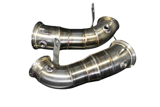 Boost Logic® (19-24) BMW M8 304SS 3" Catless Primary Down Pipes