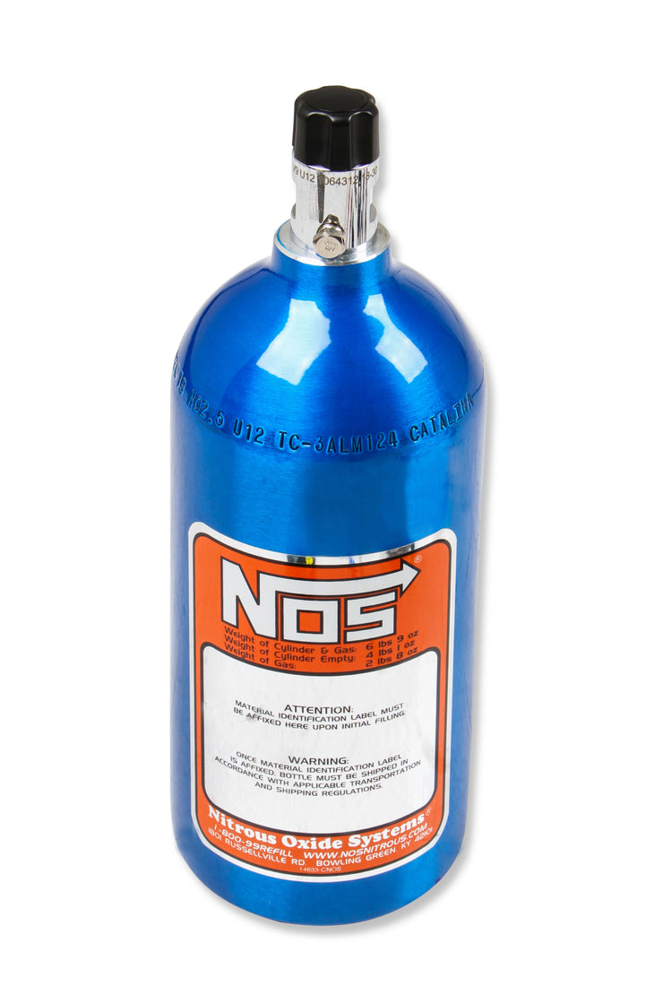 NOS® Nitrous Bottle & Mini Hi-Flo Valve - 10 Second Racing