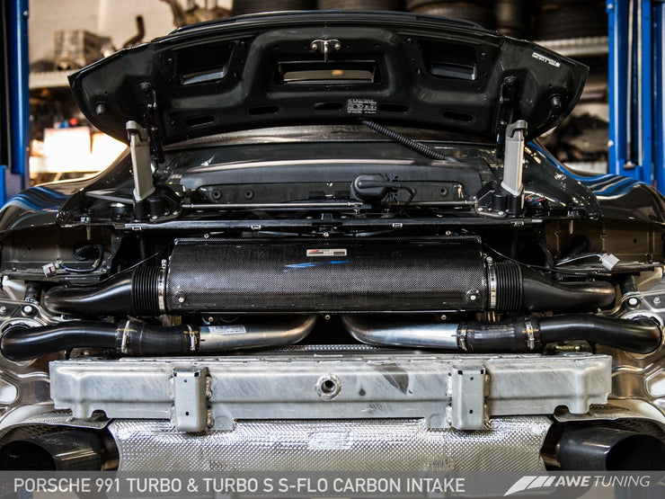 Awe Tuning® (14-19) 911 Turbo S-FLO Carbon Fiber Air Intake System