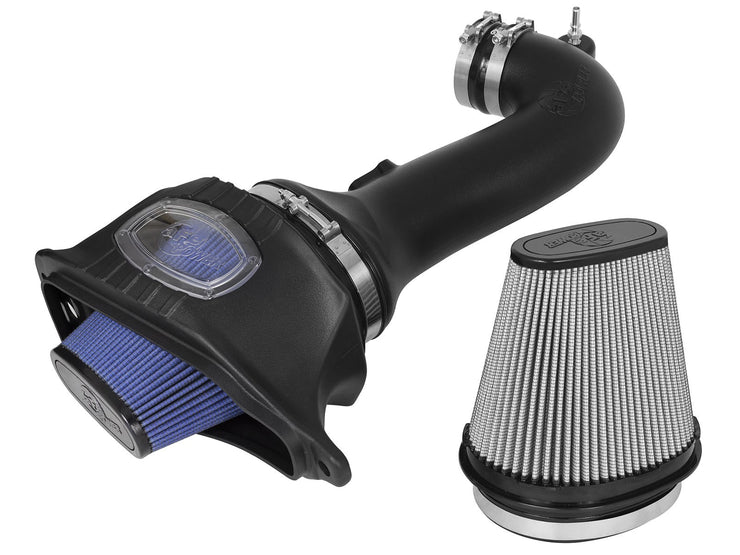 aFe® 52-74202-1 - Momentum™ GT Aluminum Black Cold Air Intake System with Pro 5R and Pro Dry S Gray Filter 