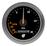 Innovate Motorsports® MTX-A: 20 PSI Vacuum / Boost Gauge - 10 Second Racing
