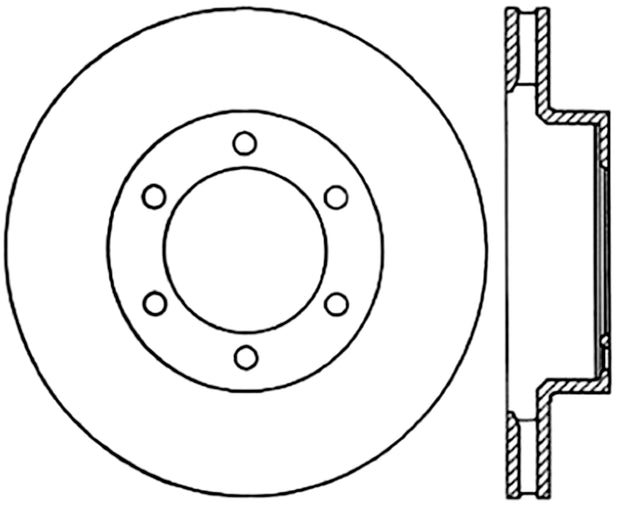 Stoptech® (02-23) Toyota SUV/Pickup Sport Slotted Cryo Treated Front Brake Rotor