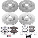 Power Stop® (09-16) Audi S4 1-Click Street Warrior Z26 Drilled/Slotted Brake Kit