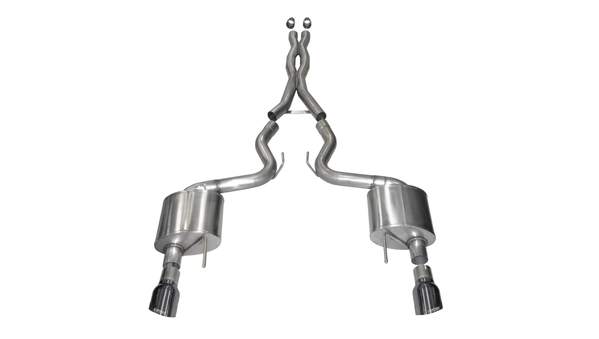 Corsa® -  Sport™ 304 SS Cat-Back Exhaust System with Split Rear Exit 